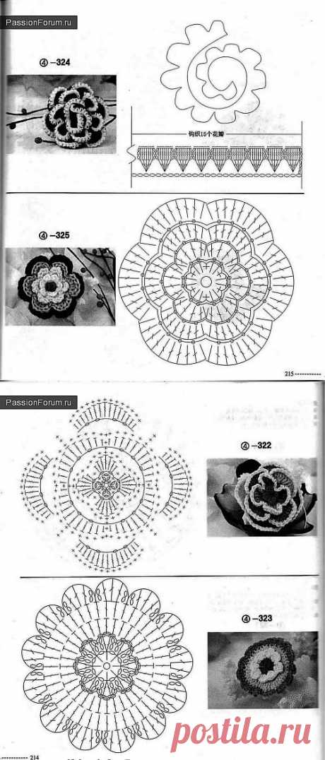 Китайские схемки продолжение / Вязание крючком для начинающих / PassionForum - мастер-классы по рукоделию