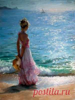 Женские образы от художника Vicente Romero Redondo