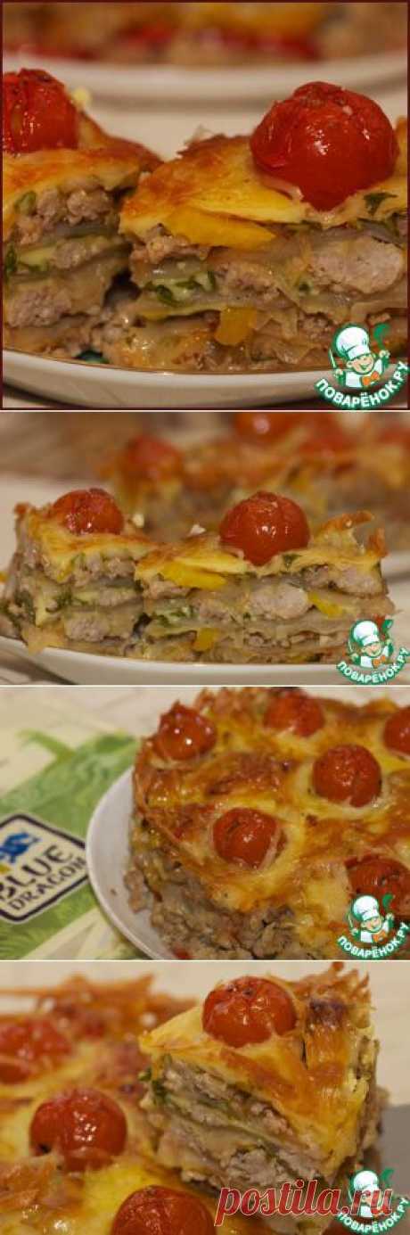 &quot;Лазанья&quot; с рисовой бумагой - кулинарный рецепт