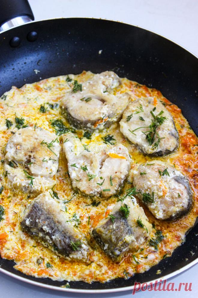 Минтай в сметанном соусе | Волшебная Eда.ру