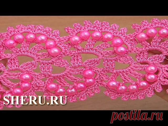 Ленточное кружево крючком. Видеоуроки
