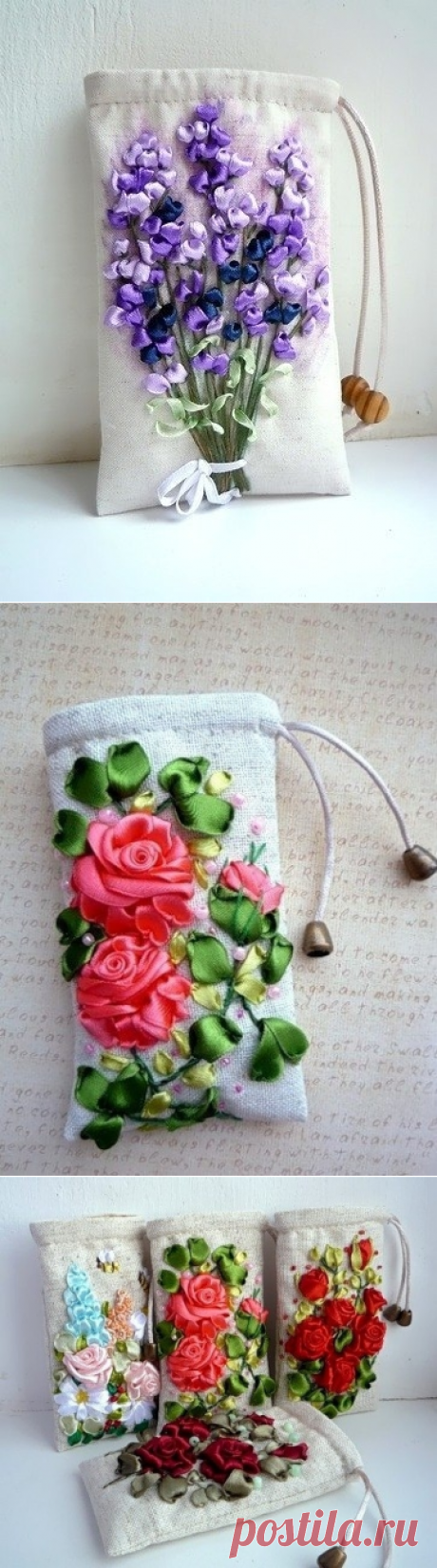 Вышивка лентами