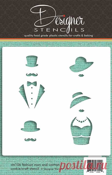 Amazon.com: Pareja de moda Cookie y Craft plantilla CM106 por plantillas: Kitchen & Dining