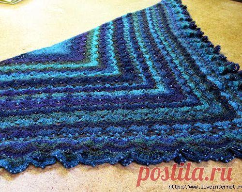 Один из способов присоединения бисера при вязании крючком. МК