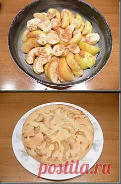 Шарлотка с яблоками