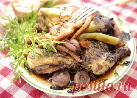 Петух в вине. Сoque au vin. Бургундский