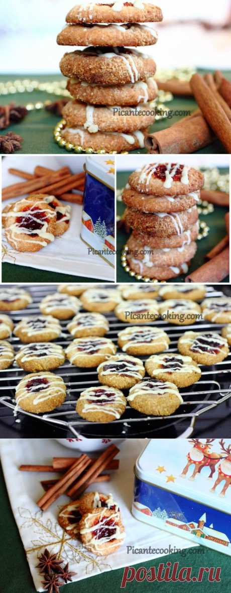 Печенье со сливовым повидлом и специями | Picantecooking