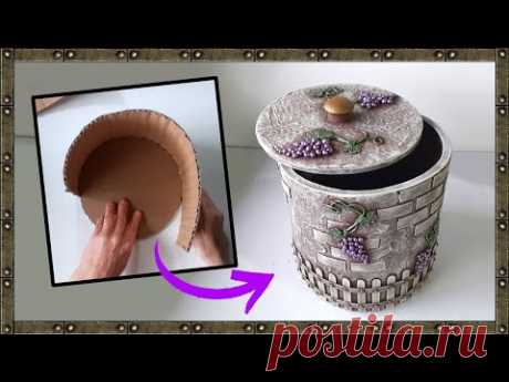Идея украшения CHEST BOX в стиле винодельни / Поделки своими руками