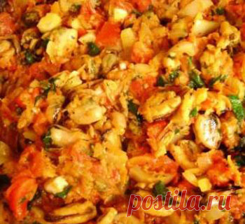 Вкусный рецепт рагу с мидиями - Вторые постные блюда от 1001 ЕДА