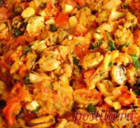 Вкусный рецепт рагу с мидиями - Вторые постные блюда от 1001 ЕДА