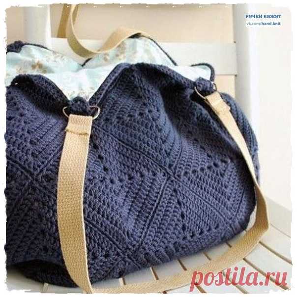 Вязаная сумочка , часть 1. Скидывайте в комментах фото своих работ