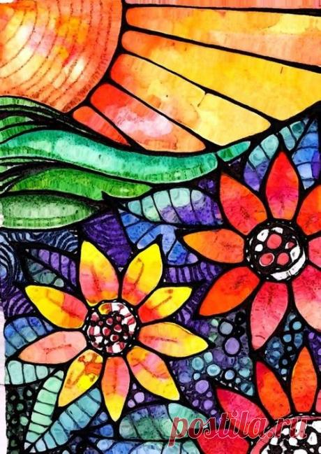 Sep 21, 2013 - Image shared by Naomi Brisley. Find images and videos about art, flower and mosaic on We Heart It - the app to get lost in what you love.