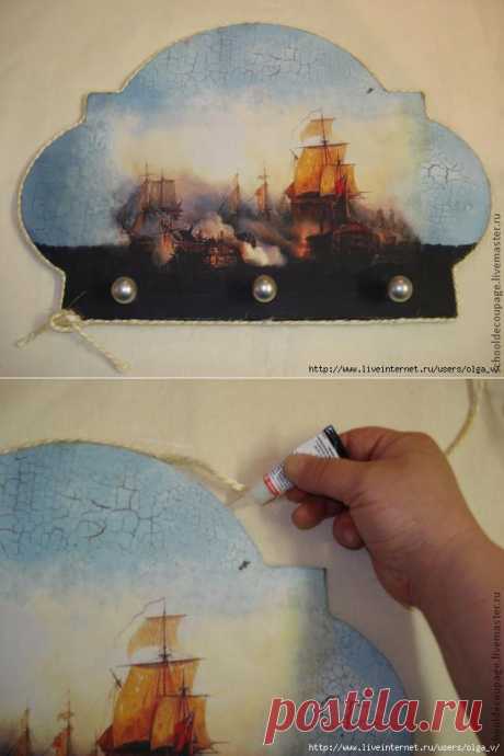 Одношаговые кракелюры. Магазин мастера Школа декупажа (schooldecoupage).
