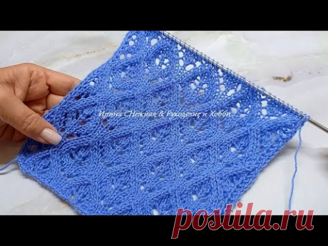 Шикарно! И снова ажурные листочки! Ажурная идиллия из листочков спицами
