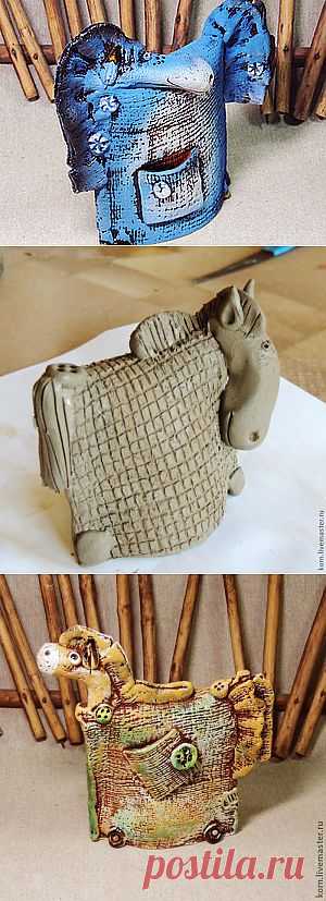 Сувенир "Конь в пальто" - Ярмарка Мастеров - ручная работа, handmade