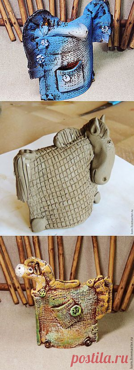 Сувенир &quot;Конь в пальто&quot; - Ярмарка Мастеров - ручная работа, handmade