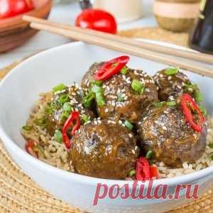 КОРЕЙСКИЕ ФРИКАДЕЛЬКИ В КИСЛО-СЛАДКОМ СОУСЕ