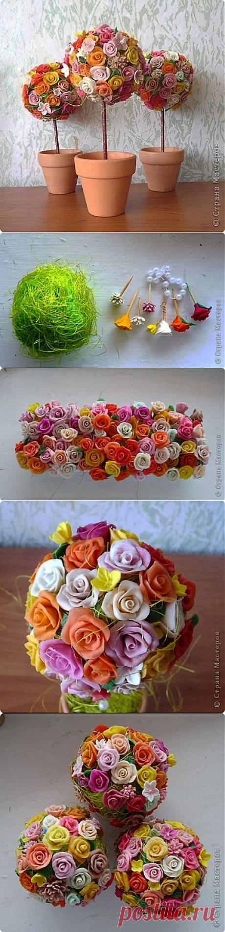 Розовая &quot;роща&quot;...Некоторые детали МК | Страна Мастеров