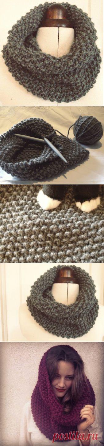 Как связать шарф-хомут самой | Ladiesvenue
