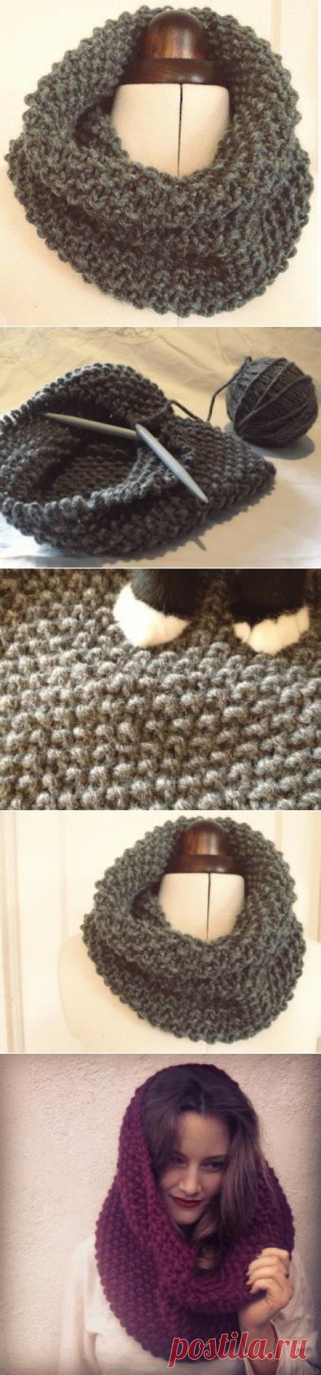 Как связать шарф-хомут самой | Ladiesvenue