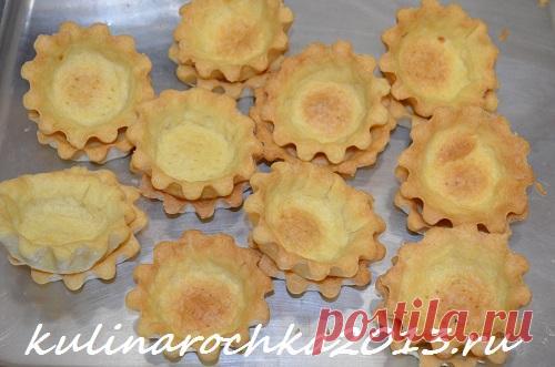 Тарталетки домашние для подачи салатов и закусок - несладкие из песочного теста ⋆ Готовим вкусно, красиво и по-домашнему!