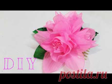 ♡ ❀ ♡ D.I.Y. Delicate Chiffon Flower - Tutorial ♡ ❀ ♡