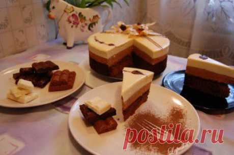 (+1) тема - Торт "Три шоколада" | Любимые рецепты