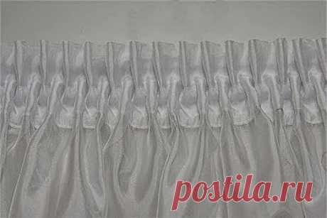 Пришиваем шторную ленту на шторы. Способ 4.