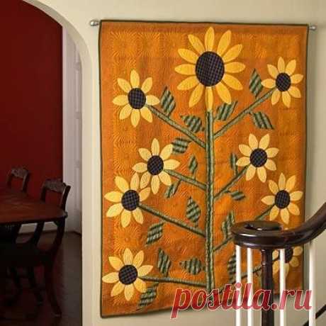 Sunflower Appliqué Wall Hanging | AllPeopleQuilt.com