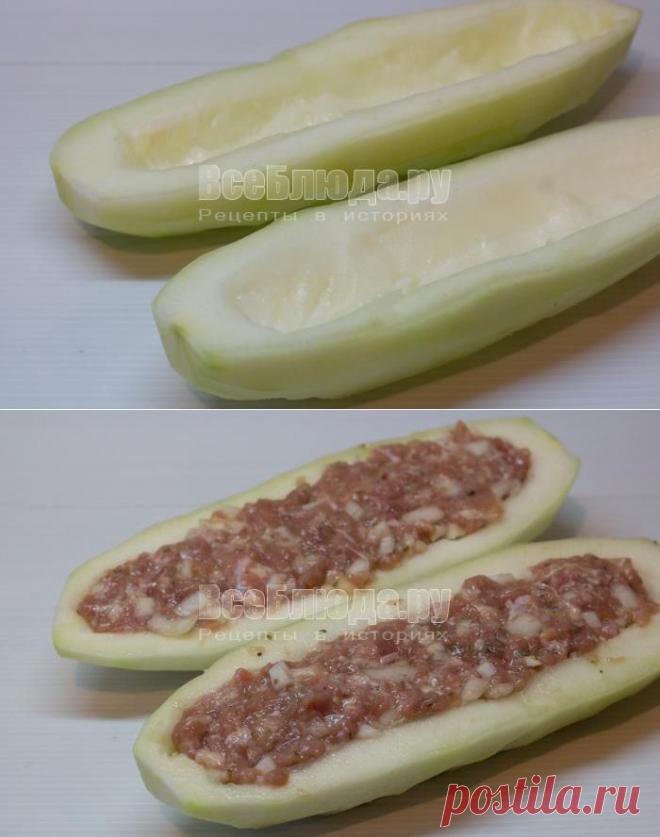 Фаршированные кабачки в духовке, рецепт кабачков с фаршем, картошкой и морковкой с пошаговыми фото | Все Блюда