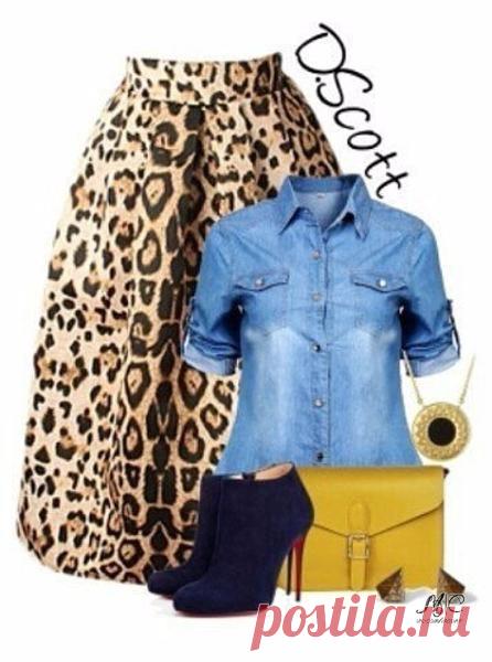 Как стильно сочетать юбку-колокол.