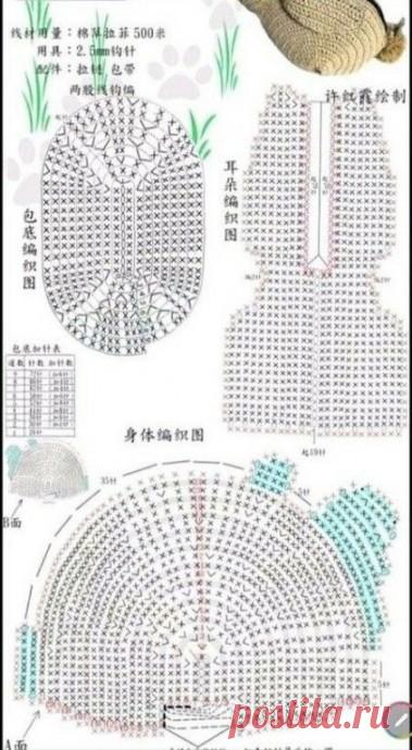 Необычная сумка крючком
