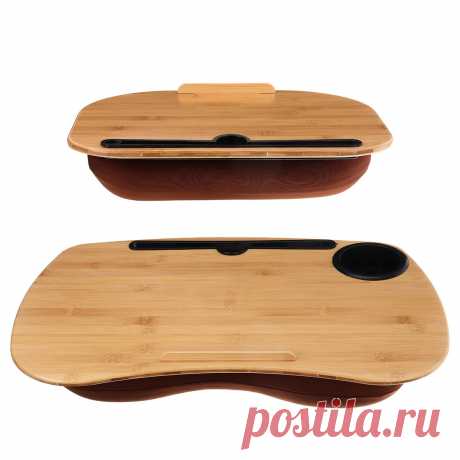 Portable cushioned desk knee laptop notebook tray computer tablet writing table home business office supplies Sale - Banggood.com