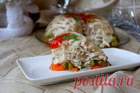 Заливное из курицы - рецепт с пошаговыми фото / Меню недели