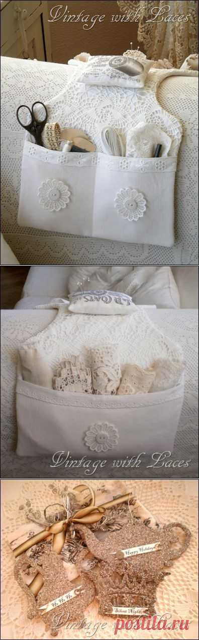 Vintage with Laces: A Couch Caddy