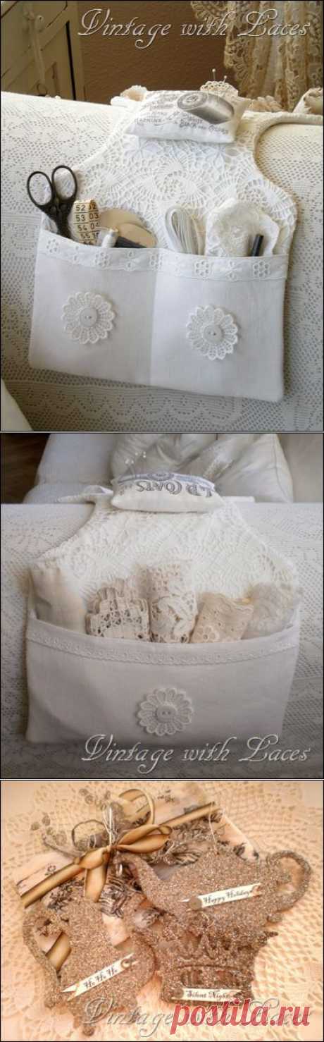 Vintage with Laces: A Couch Caddy