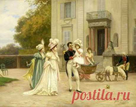 ЖанровоГалантное... Jules Girardet (French, 1856-1938) - часть 2.