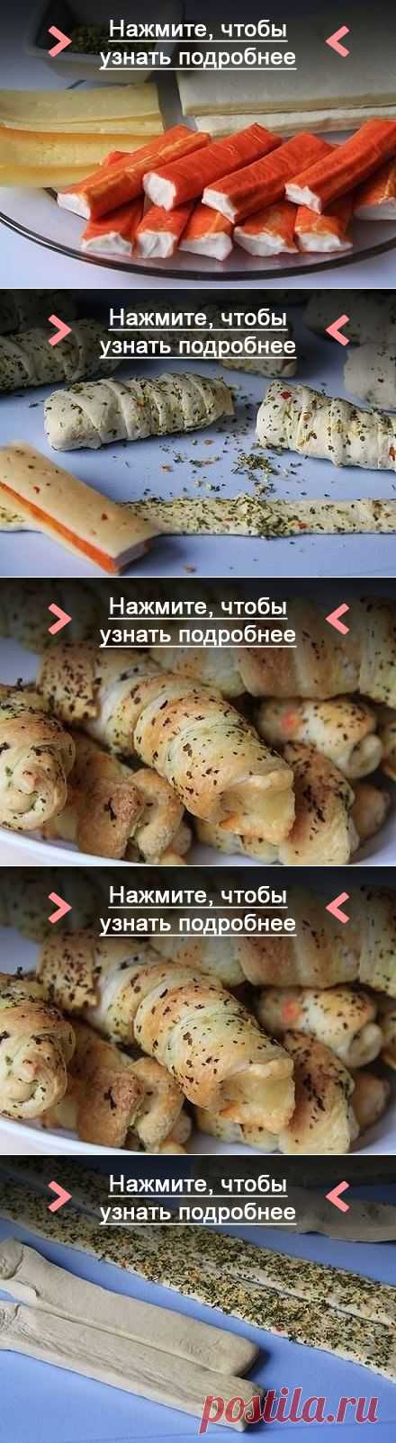 Как приготовить завитушки с крабовыми палочками и сыром - рецепт, ингридиенты и фотографии