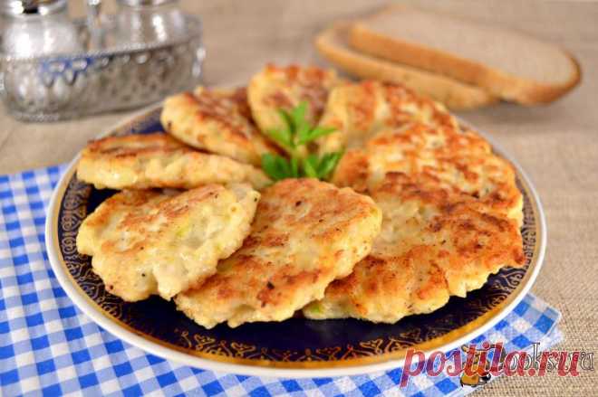 Оладьи куриные с рисом.