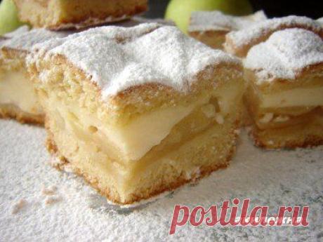 Яблочный пирог с заварным кремом / Райская пища