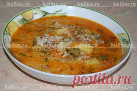 Рассольник с рисом (с индейкой)