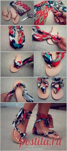 Cooler then Cool. Flip Flops with Style! I love it. Gonna do these for my trip.