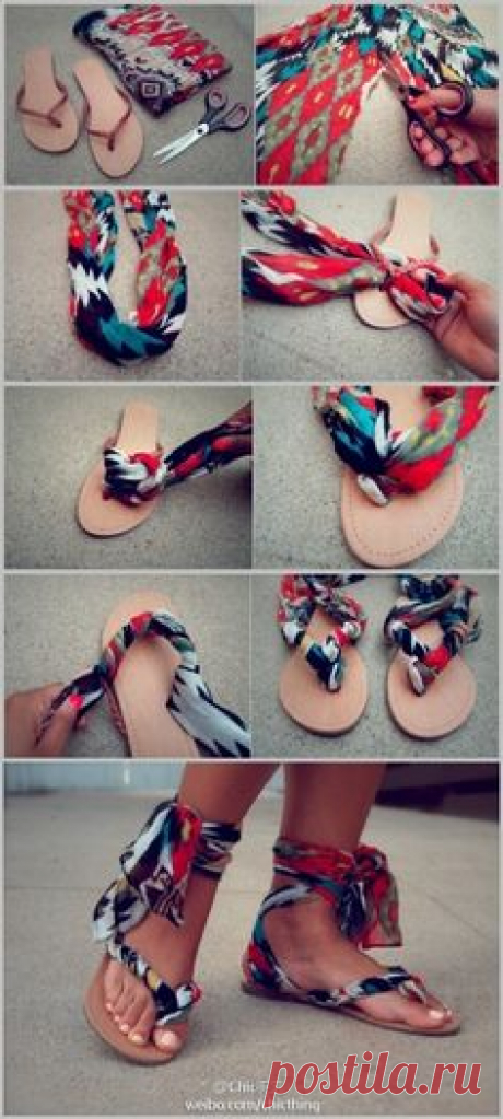 Cooler then Cool. Flip Flops with Style! I love it. Gonna do these for my trip.