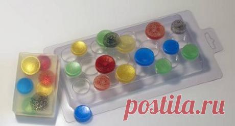 Молды пластиковые : Молд для шоколада/мастики Круги 12 ячеек, 46314