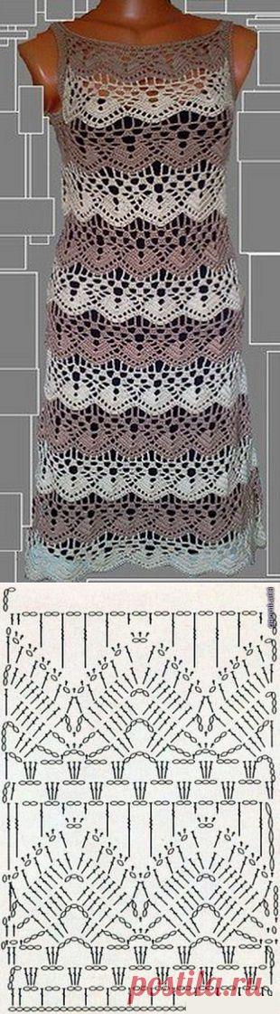Узоры для платья крючком