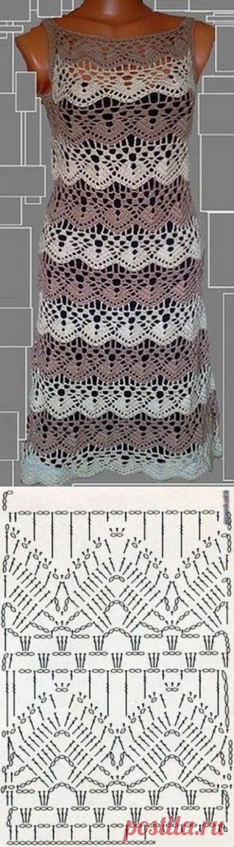 Узоры для платья крючком