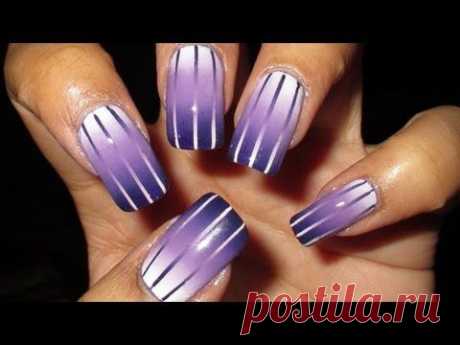 Reciprocal Gradient Nail Art Tutorial