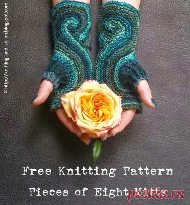 Knitting and so on: Pieces of Eight Mitts