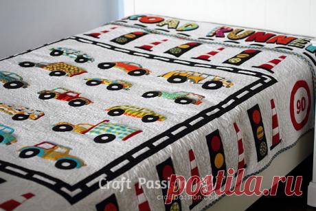 Одеяло с машинками. Квилтинг. Часть 2.