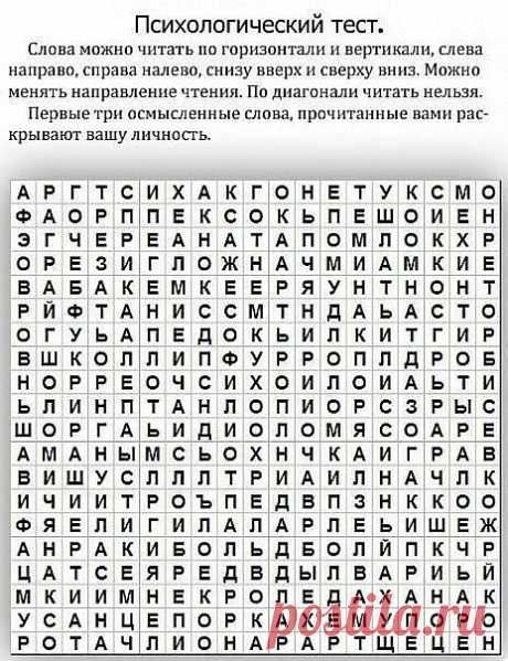 Первые три прочитанных слова раскрывают вашу личность | Работа